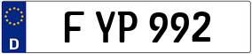Trailer License Plate